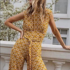 Free People Sunflower Jumpsuit - NWT